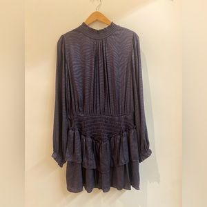 Purple mini dress! It has a suddle zebra print to it. NWT!!